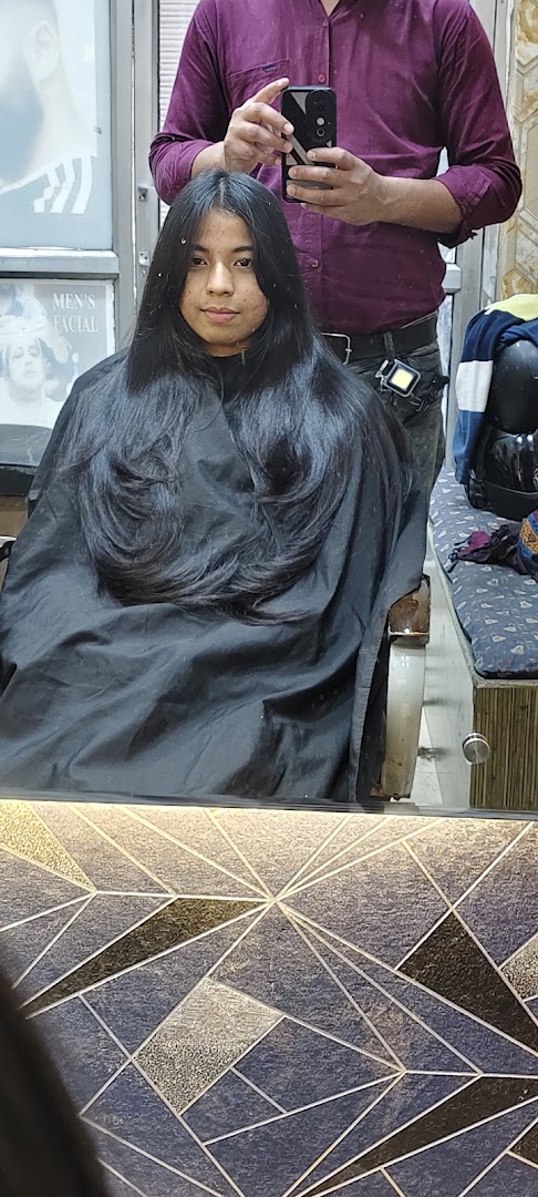 At the salon